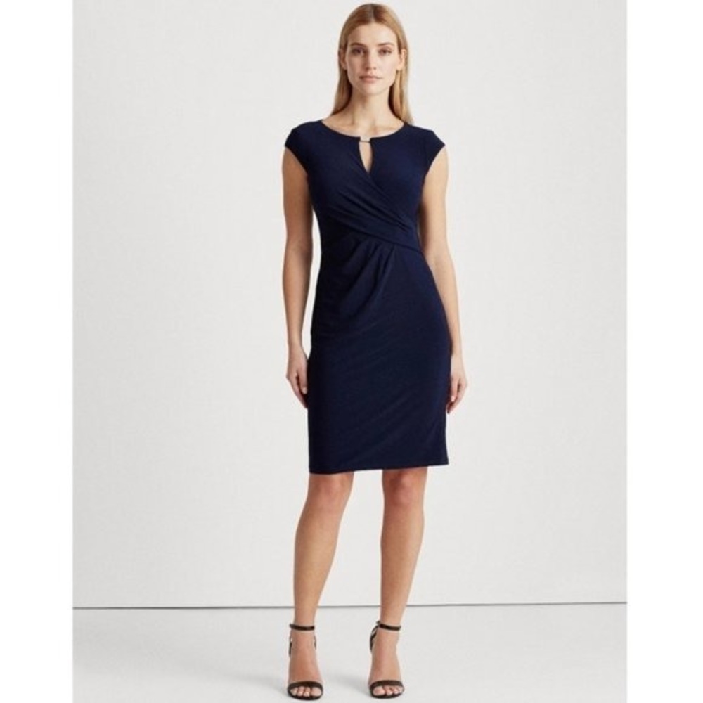 Lauren Ralph Lauren Wrap-Style Jersey Dress NWT